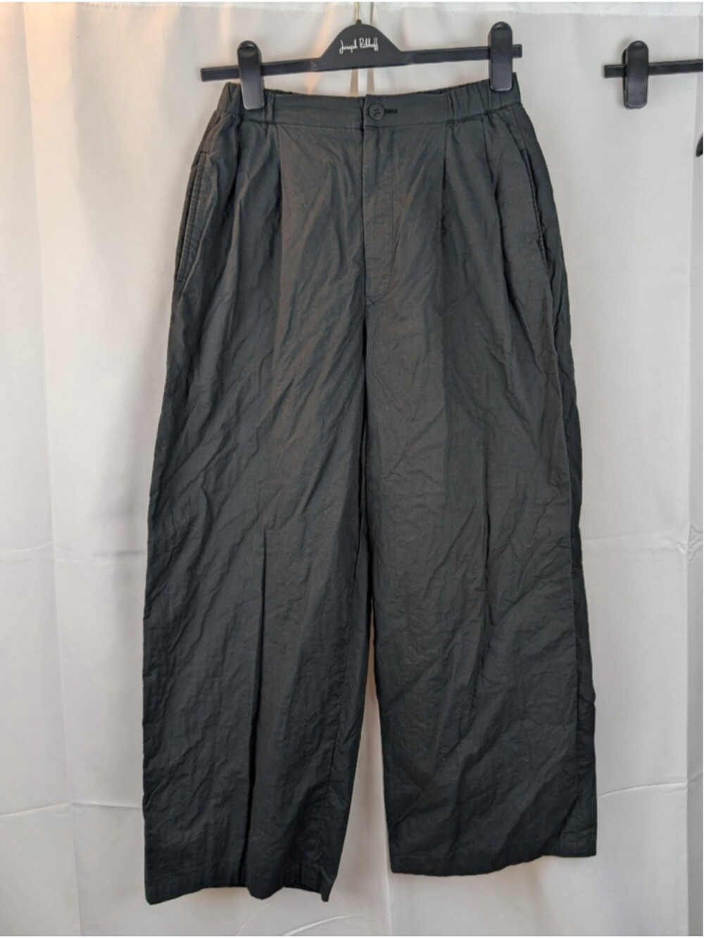 Vintage Issey Miyake Gray Wide Leg Pleated Trousers Made In Hong Kong EG44280